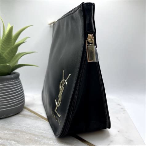 ysl black pleat pouch|Saint Laurent.